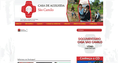 Desktop Screenshot of casasaocamilo.org.br